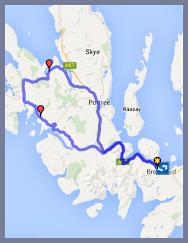 Isle Of Skye Driving Map Scenic Driving Routes - Scotland Isle Of Skye